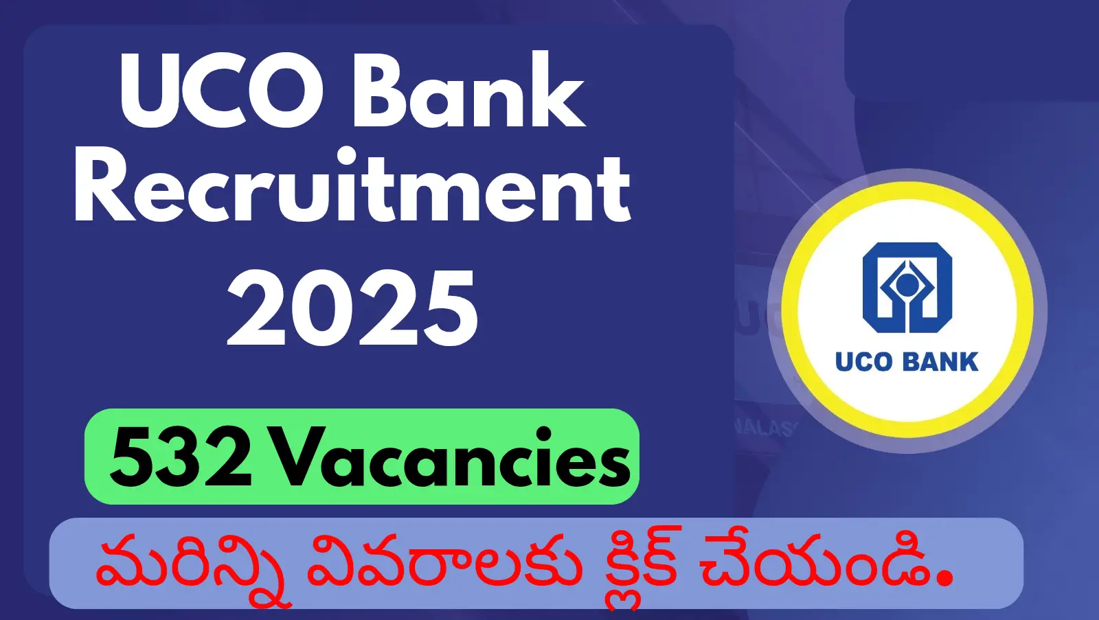 UCO Bank Apprentice Jobs 2025