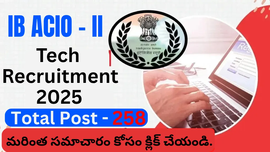 IB ACIO II Tech Recruitment 2025